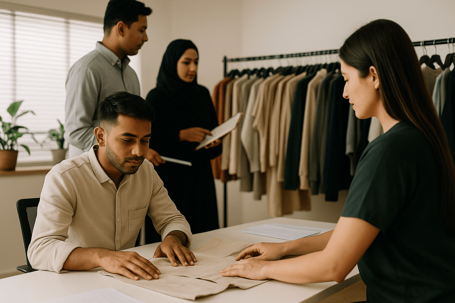 Reine merchandising and quality control team